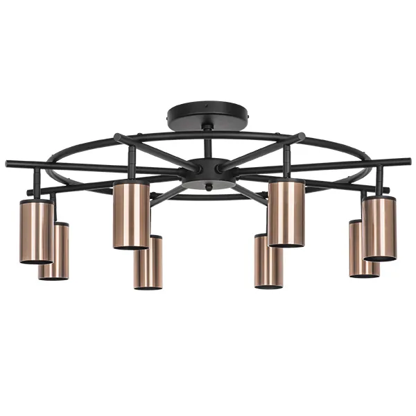 Потолочная люстра Lightstar LR718308 RULLO ЧЕРНЫЙ/МЕДЬ Потолочная люстра Lightstar LR718308 RULLO ЧЕРНЫЙ/МЕДЬ