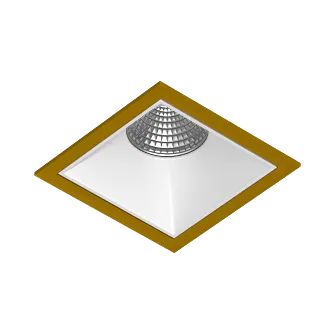 Встраиваемый светодиодный светильник Ledron RISE KIT 1 LED 4000K Gold-White