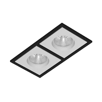 Встраиваемый светодиодный светильник LeDron BRUTAL SQ2 Black-White TRIAC 4000K Встраиваемый светодиодный светильник LeDron BRUTAL SQ2 Black-White TRIAC 4000K