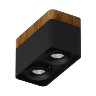 Накладной светодиодный светильник Ledron TUBING 2 Wooden 30 Black Накладной светодиодный светильник Ledron TUBING 2 Wooden 30 Black