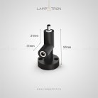 Система WALLIGHT Разъем одиночный угловой вертикальный Lampatron 6629-18125