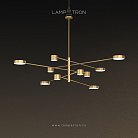 Люстра SUNSHINE 10плафонов. Латунь. Размер L. Lampatron 1666-22317