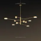 Люстра SUNSHINE 10плафонов. Латунь. Размер L. Lampatron 1666-22317