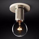 Потолочный Светильник Rh Utilitaire Socket Flushmount Silver 123678-22 ImperiumLoft