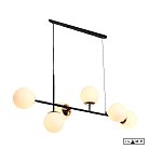 Подвесной светильник iLamp 9136P/6 BK-WH Golden