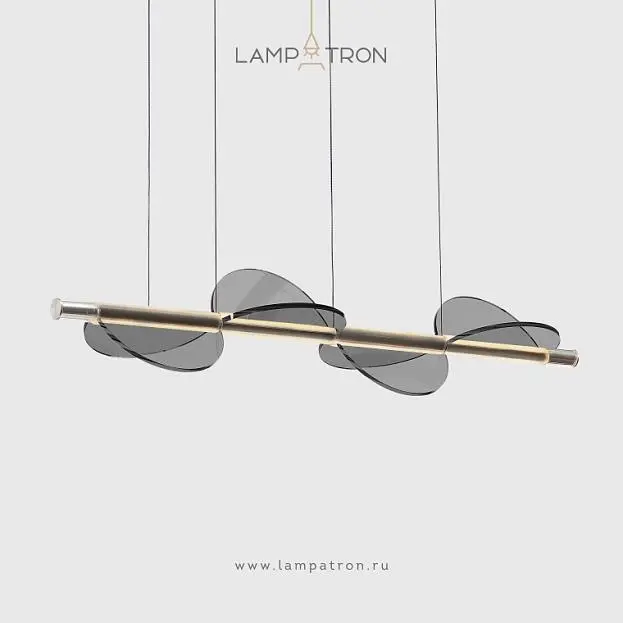 Реечный, рядный светильник OTTO LONG 4 плафона. Цвет дымчатый Lampatron 8453-23256 Реечный, рядный светильник OTTO LONG 4 плафона. Цвет дымчатый Lampatron 8453-23256