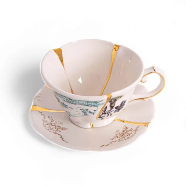 Чайная пара Seletti 09649 Kintsugi