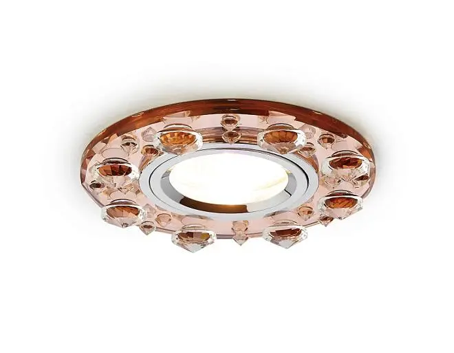 Встраиваемый светильник Ambrella light K225 BR Crystal