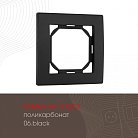 Рамка из поликарбоната на 1 пост Arte Milano 503.06-1.black am
