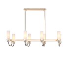 Люстра подвесная Латунь/Прозрачный E14*8 40W ST Luce SL1402.263.08 Elegra