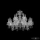 Люстра хрустальная Bohemia Ivele Crystal  1411/10+5/240 Ni Leafs
