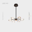 Люстра EVIAN 6 ламп Lampatron f-evian-6 7691-21556