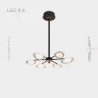 Люстра EVIAN 6 ламп Lampatron f-evian-6 7691-21556