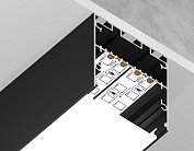Алюминиевый профиль накладной/подвесной Ambrella light GP3050BK Profile System