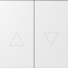 Клавиша 2-я со стрелками для жалюзи, матовый белый Donel DS29433 S08