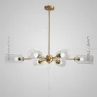 Люстра SOFTFLUX 6 плафонов. Цвет прозрачный. Lampatron softflux-clear-6 2067-6852