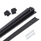 Шинопровод 2 м Novotech 135199 SMAL Track Black встраиваемый ГКЛ