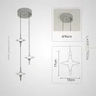 Подвесной светильник LLOYD 1+2 плафонов Lampatron 8710-24417