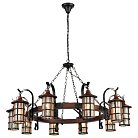 светильник подвесной, E27, 10x40W Velante 560-703-10 Деревянный стиль