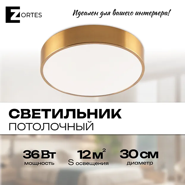 Светильник потолочный Zortes ZRS.02566.36 TORTTY