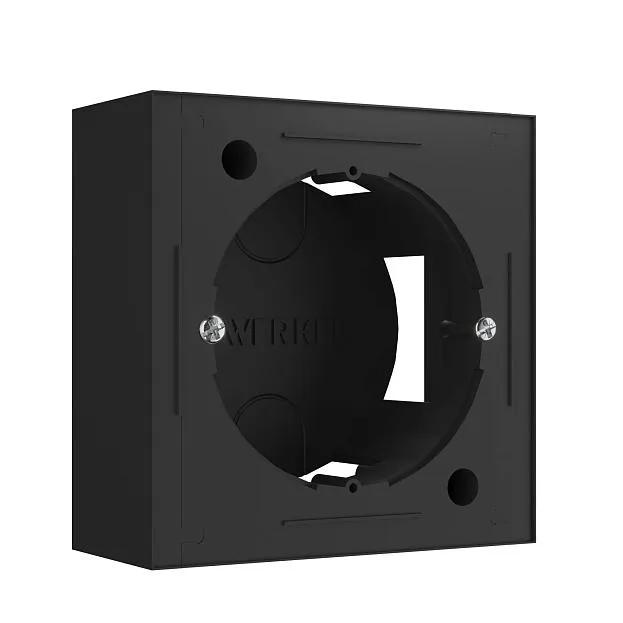 Коробка для накладного монтажа Werkel W8000008 (черный) a053528 Коробка для накладного монтажа Werkel W8000008 (черный) a053528