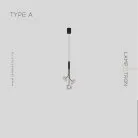 Подвесной светильник CAMILIA ONE Тип A. Цвет Черный Lampatron camilia-one-a-black 7530-21000