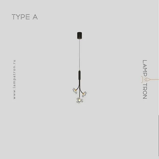 Подвесной светильник CAMILIA ONE Тип A. Цвет Черный Lampatron camilia-one-a-black 7530-21000 Подвесной светильник CAMILIA ONE Тип A. Цвет Черный Lampatron camilia-one-a-black 7530-21000