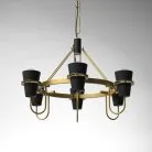 Кольцевые люстры и светильники REINAR B 6 плафонов. Цвет черный. Lampatron reinar-b-black-6 1501-954