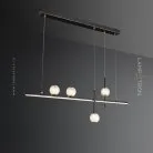 Реечный, рядный светильник NORTON Цвет Черный + Латунь Lampatron 7728-21671