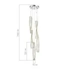 Светильник подвесной Хром/Прозрачный LED 1*55W 3000K ST-LuceSL6205.103.05 ELICA