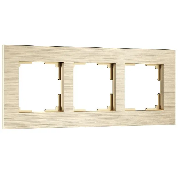 Рамка на 3 поста (шампань) Werkel W0033511 AluMax a066335 Рамка на 3 поста (шампань) Werkel W0033511 AluMax a066335