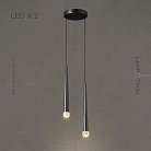 Готовая комбинация светильников MAGRIT LUX MORE 2 лампы. Цвет Черный Lampatron 6105-16381