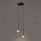 Готовая комбинация светильников MAGRIT LUX MORE 2 лампы. Цвет Черный Lampatron 6105-16381