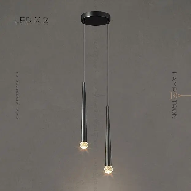 Готовая комбинация светильников MAGRIT LUX MORE 2 лампы. Цвет Черный Lampatron 6105-16381 Готовая комбинация светильников MAGRIT LUX MORE 2 лампы. Цвет Черный Lampatron 6105-16381