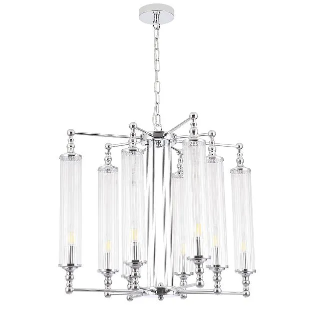 Подвесная люстра Crystal Lux TOMAS SP8 D650 CHROME