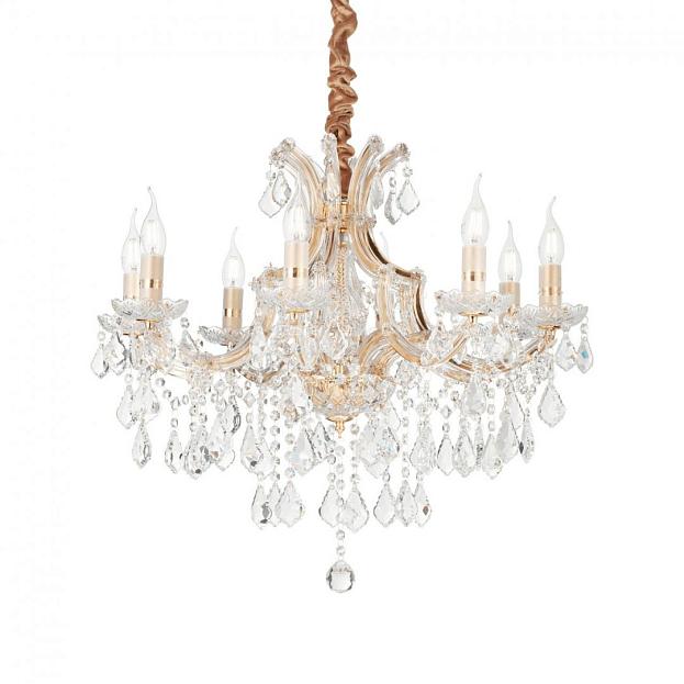 Подвесная люстра Ideal Lux 167398 NAPOLEON SP8 ORO