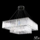 Люстра светодиодная хрустальная APL LED SH10.86.2D.A.Ni.4000 Sicilia