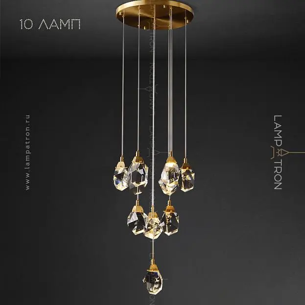 Подвесной светильник CRISTEL ONE 10 подвесов. Lampatron 3223-8022 Подвесной светильник CRISTEL ONE 10 подвесов. Lampatron 3223-8022