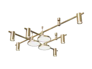 Готовая конструкция в комплекте со светильниками и источником питания Donolux DL20226C400BBrV4 Code 1.2