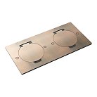 Лючок Surface 4 мод. (2 мод. 45х45 мм.), круглая крышка, красная медь Donel DFB22ZMRRC DFB