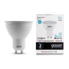 Лампа Gauss 13627 GU10 7W 4100K матовая Elementary MR16