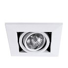 Светильник встраиваемый поворотный Arte Lamp Technika квадратный A5941PL-1WH