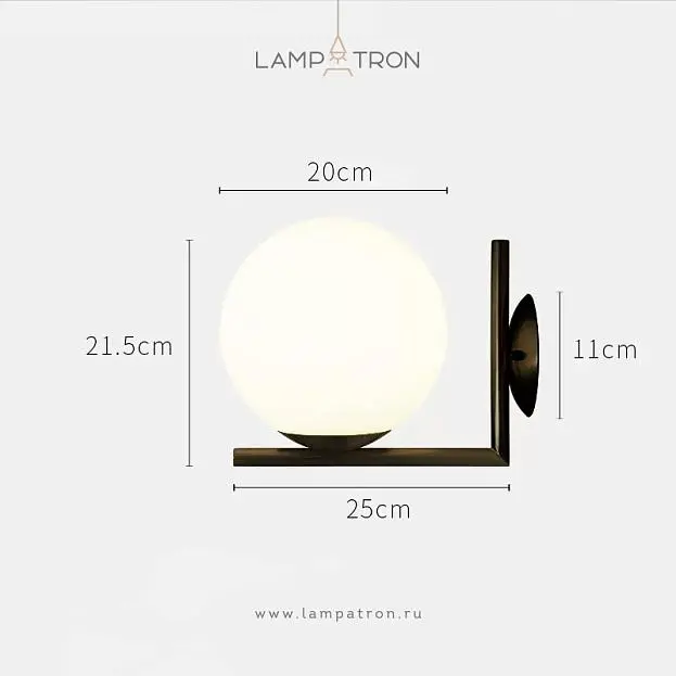 Бра STEM WALL Чернёная латунь Lampatron 1811-22295 Бра STEM WALL Чернёная латунь Lampatron 1811-22295