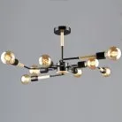 Потолочная люстра Reluce 10070-0.3-08 BK+WOOD