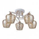 Люстра потолочная с плафонами Arte Milano 329508/5 WH+FG Amalfi