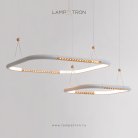 Кольцевые люстры и светильники RUBIC 2 кольца. Вариант 2 Lampatron 8162-22345