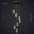 Готовая комбинация светильников KEZIA COMBO 7 ламп Lampatron 6392-17200