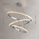 Кольцевые люстры и светильники CAROLIN Три кольца. 60 + 80 + 100 см Lampatron 6148-16528