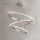 Кольцевые люстры и светильники CAROLIN Три кольца. 60 + 80 + 100 см Lampatron 6148-16528