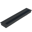 Кабельный громмет (лючок) в стол, 400*80мм, цвет: черный Donel DCGR40080AN DCG